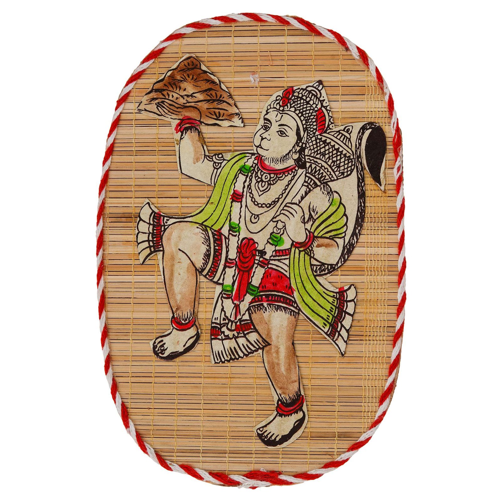 Bamboo Hand Crafted Wall Hangings Of Hanuman Ji For Home D?cor | Bamboo Art For Wall D?cor - Image 2