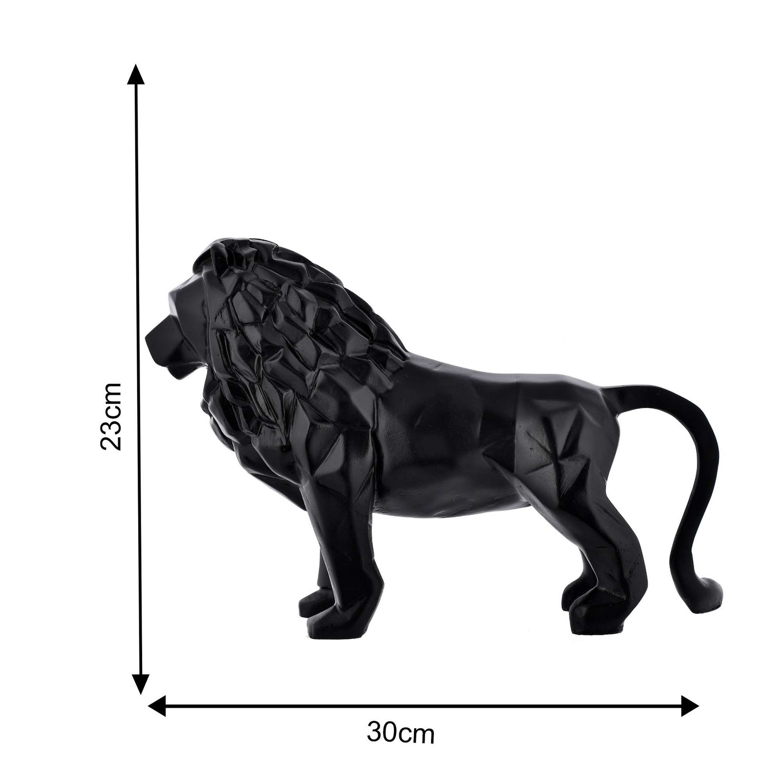 King Lion Black Statue - Image 2